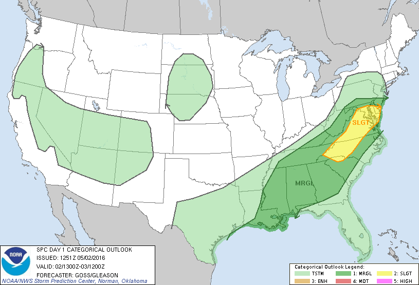 May 2 2016 Day 1 Outlook